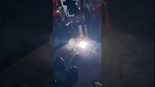 Аргонодуговая наплавка меди на сталь на роботе RedWeld TIG